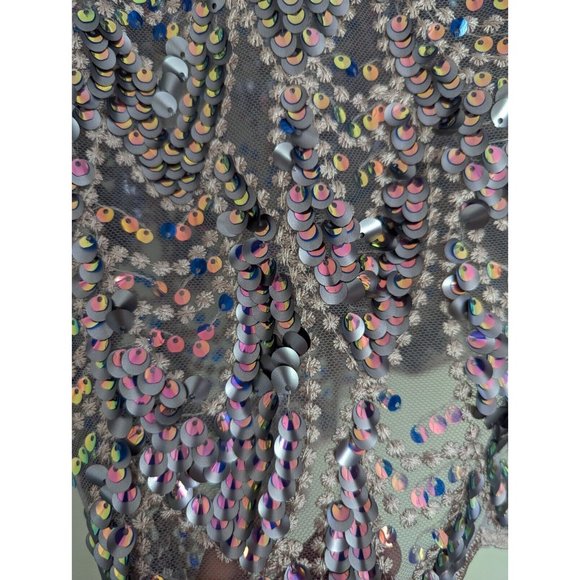 ZARA WOMEN MIDI SEQUIN MULTICOLORED SKIRT NWT XS,S,M,L - Picture 12 of 16